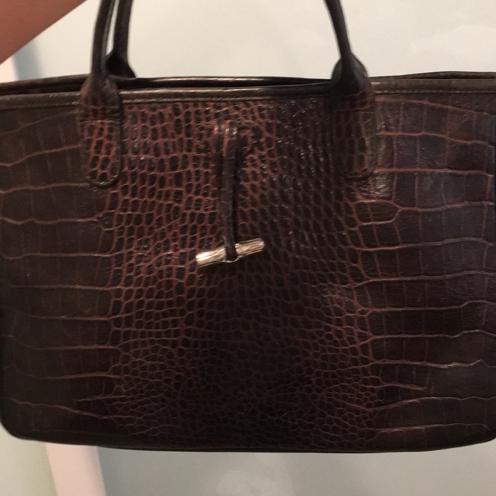 Longchamp brown leather tote - Picture 4 of 7